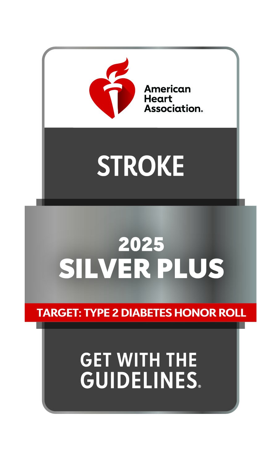 Get with the Guidelines 2025 Silver Plus in Stroke Get with the Guidelines 2025 Silver Plus in Stroke